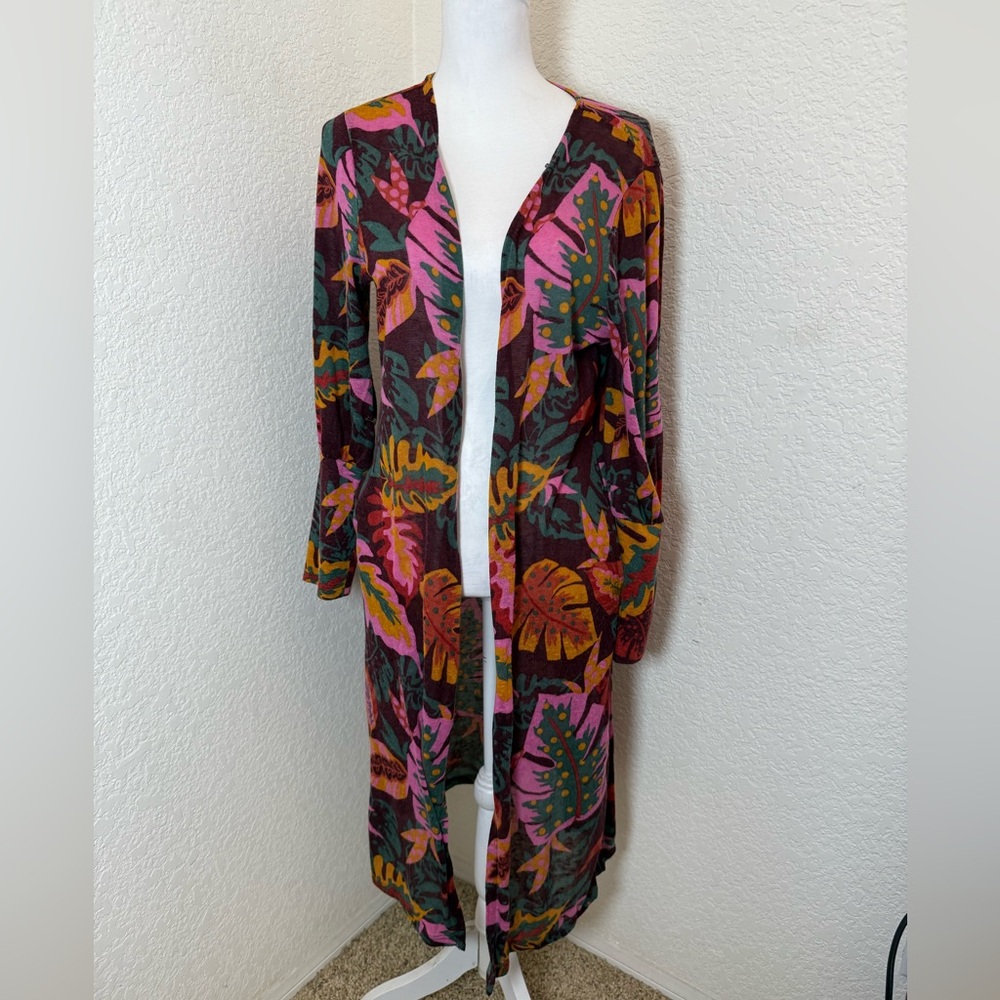 G.I.L.I. printed palm leaf sweater size Medium‎